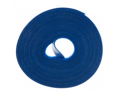 Лента (липучка) в рулоне, ширина 9 мм, длина 5 м, синяя Hyperline WASNR-5x9-BL