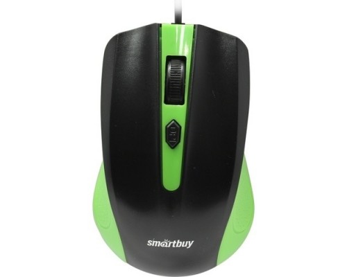 Мышь проводная Smartbuy ONE 352 зелено-черная [SBM-352-GK]