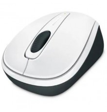 Мышь Microsoft Wireless Mobile Mouse 3500 White Gloss, оптическая, беспроводная, USB, белый и черный [gmf-00196]                                                                                                                                          