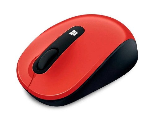 Мышь Microsoft Sculpt Mobile Mouse Flame Red, оптическая, беспроводная, USB, красный и черный 43u-00025