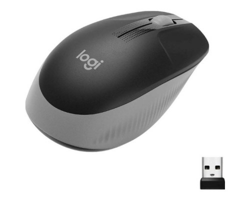 Мышь Logitech M191, оптическая, беспроводная, USB, серый и черный 910-005922