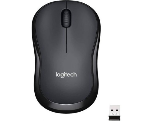 Мышь беспроводная Logitech M221 Silent charcoal (USB, оптическая, 1000dpi) (910-004882)