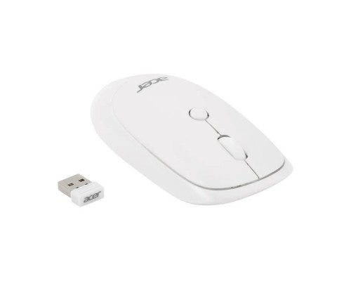 Мышь Acer OMR138 белый оптическая (1600dpi) беспроводная USB (4but)