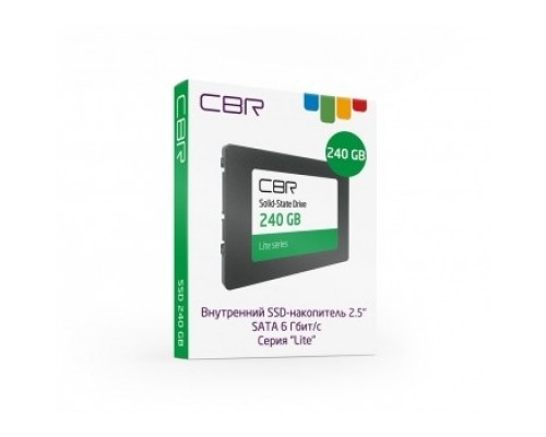 Твердотельный накопитель CBR SSD-240GB-2.5-LT22, Внутренний SSD-накопитель, серия 