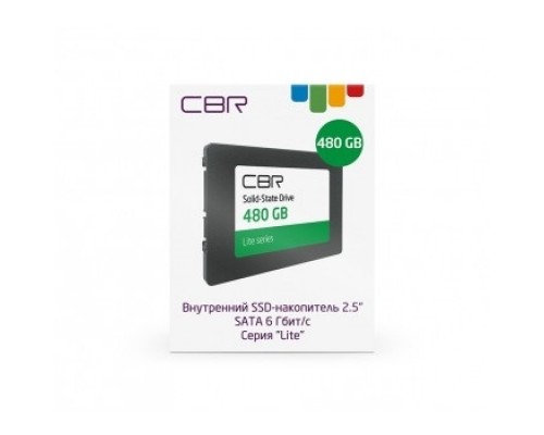 Твердотельный накопитель CBR SSD-480GB-2.5-LT22, Внутренний SSD-накопитель, серия 