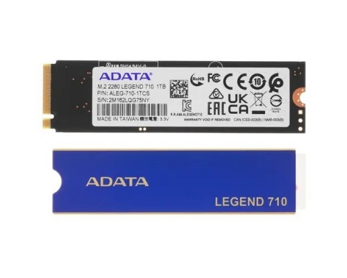 Накопитель SSD A-Data PCI-E 3.0 x4 1Tb ALEG-710-1TCS Legend 710 M.2 2280