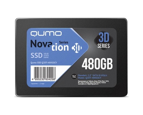 Накопитель SSD 480GB QUMO Novation TLC 3D 2.5