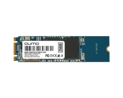 Накопитель SSD 256GB PCIe Gen3x4 NVMe 1.3 M2 2280 QUMO Novation TLC 3D (Q3DT-256GMSY-NM2) R/W 1800/1200 SM2263XT 4K r/w 95К/190К IOPS OEM