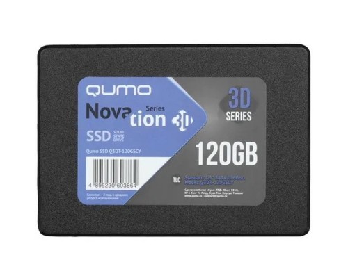 Накопитель SSD QUMO 120GB Novation TLC Q3DT-120GSCY {SATA3.0} OEM