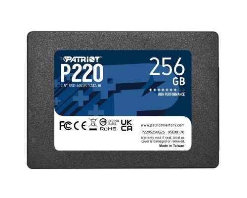 Накопитель SSD Patriot SATA III 256Gb P220S256G25 P220 2.5