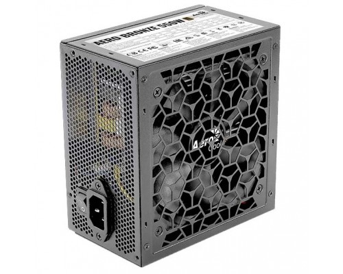 Блок питания Aerocool ATX 550W AERO BRONZE 80+ bronze (24+4+4pin) APFC 120mm fan 5xSATA RTL