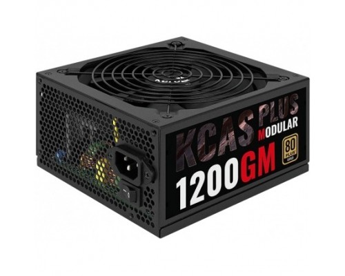 Блок питания Aerocool KCAS PLUS 1200GM V2,  1200Вт,  140мм,  черный, retail [acpg-kpk2fec.12]