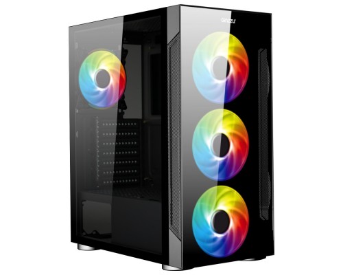 Корпус Ginzzu CL280 FAN 12CM RGB*4 USB3.0 Window