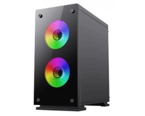 Корпус Hiper M65 черный без БП ATX 3x120mm 1xUSB2.0 1xUSB3.0 audio bott PSU