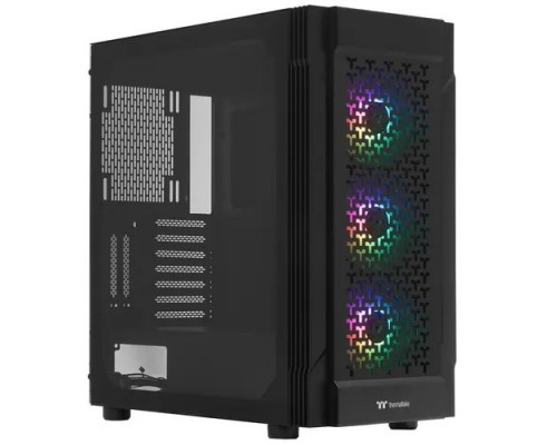 Корпус Thermaltake Versa T27 TG ARGB черный без БП ATX 4x120mm 6x140mm 2xUSB3.0 audio bott PSU