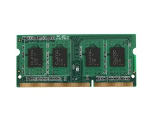 Модуль памяти SO-DIMM DDR-III 2GB QUMO 1600MHz PC-12800 128Mx8 CL11 1,35V 204P Retail (QUM3S-2G1600T11L)