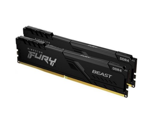 Память DDR4 2x8Gb 3200MHz Kingston KF432C16BBK2/16-SP Fury Beast Black RTL PC4-25600 CL16 DIMM 288-pin 1.35В kit dual rank