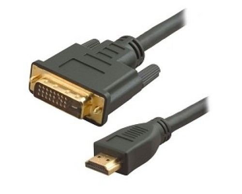 Кабель 5bites APC-073-020 HDMI M /  DVI M (24+1) double link, зол.разъемы, ферр.кольца, 2м.