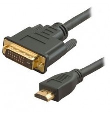 Кабель HDMI / DVI 5bites Кабель 5bites APC-073-030 HDMI M /  DVI M (24+1) double link, зол.разъемы, ферр.кольца, 3м.                                                                                                                                      