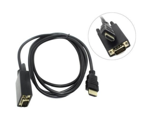 Кабель HDMI M VGA M full (с чипом) KS-is KS-441 черно-черный 1.8м
