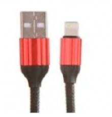 Кабель USB Lightning LDNIO LD_B4633 LS431/ 1m/ 2.4A/ медь: 86 жил/ Нейлоновая оплетка/ Red                                                                                                                                                                