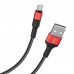 Кабель USB Micro/ HOCO HC-80220 X26/ 1m/ 2A/ Нейлон/ Black&Red