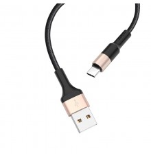 Кабель USB Type-C/ HOCO HC-80244 X26/ 1m/ 2A/ Нейлон/ Black&Gold                                                                                                                                                                                          