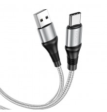 Кабель USB Type-C/ HOCO HC-34242 X50/ 1m/ 2.4A/ Нейлон/ Gray                                                                                                                                                                                              