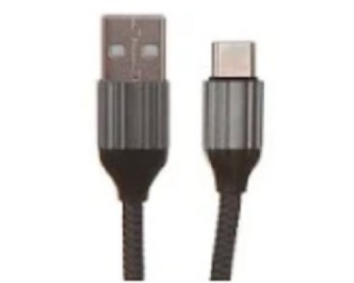 Кабель USB Type-C LDNIO LD_B4573 LS432/ 2m/ 2.4A/ медь: 120 жил/ Нейлоновая оплетка/ Gray