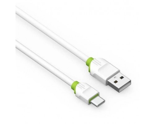 Кабель USB Type-C LDNIO LD_B4511 LS35/ 2m/ 2.4A/ медь: 120 жил/ White