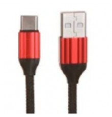 Кабель USB Type-C LDNIO LD_B4634 LS431 1m 2.4A медь: 86 жил Нейлоновая оплетка Red                                                                                                                                                                        