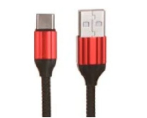 Кабель USB Type-C LDNIO LD_B4634 LS431 1m 2.4A медь: 86 жил Нейлоновая оплетка Red