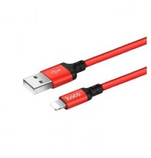 Кабель USB Lightning/ HOCO HC-62837 X14/ 1m/ 2A/ Нейлон/ Red&Black                                                                                                                                                                                        