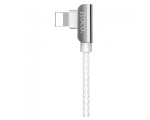 Кабель USB Lightning/ HOCO HC-79361 U42/ 1.2m/ 2.4A/ Угловой коннектор/ White