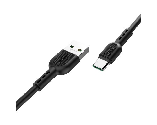 Кабель USB HOCO HC-06119 Type-C/ X33/ 1m/ 5A/ Black