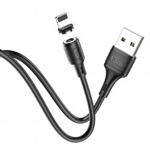 Кабель USB Lightning/ HOCO HC-35522 X52/ Магнитный: только зарядка/ 1m/ 2A/ Нейлон/ Black                                                                                                                                                                 