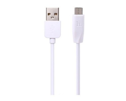 Кабель USB Micro/ HOCO HC-32038 X1/ 1m/ 2.1A/ White