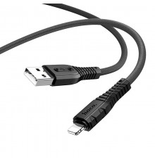 Кабель USB Lightning/ HOCO HC-55810 X67/ 1m/ 2.4A/ Силикон/ Black                                                                                                                                                                                         