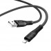 Кабель USB Lightning/ HOCO HC-55810 X67/ 1m/ 2.4A/ Силикон/ Black