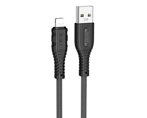 Кабель USB Lightning/ HOCO HC-55810 X67/ 1m/ 2.4A/ Силикон/ Black