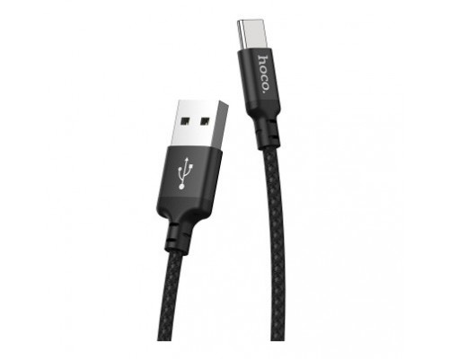 Кабель USB Type-C/ HOCO HC-62868 X14/ 1m/ 2A/ Нейлон/ Black