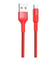 Кабель USB Micro/ HOCO HC-80237 X26/ 1m/ 2A/ Нейлон/ Red                                                                                                                                                                                                  
