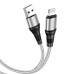 Кабель USB Lightning/ HOCO HC-34204 X50/ 1m/ 2.4A/ Нейлон/ Gray