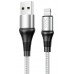 Кабель USB Lightning/ HOCO HC-34204 X50/ 1m/ 2.4A/ Нейлон/ Gray