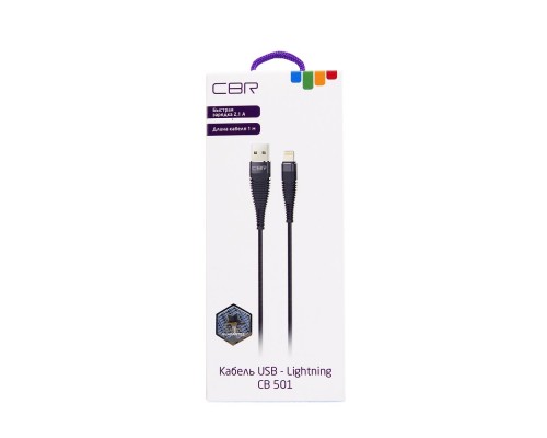 Кабель Lightning to USB CBR CB 501 Black