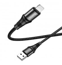 Кабель USB Lightning/ HOCO HC-34198 X50/ 1m/ 2.4A/ Нейлон/ Black                                                                                                                                                                                          