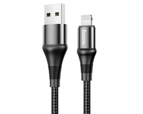 Кабель USB Lightning/ HOCO HC-34198 X50/ 1m/ 2.4A/ Нейлон/ Black