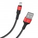 Кабель USB Type-C/ HOCO HC-80251 X26/ 1m/ 2A/ Нейлон/ Black&Red