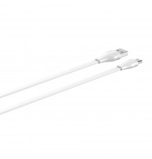 Кабель USB Type-C/ LDNIO LS553/ 3m/ 2.1A/ медь: 152 жилы/ Плоский/ White                                                                                                                                                                                  