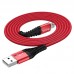 Кабель USB Lightning/ HOCO HC-10536 X38/ 1m/ 2.4A/ Нейлон/ Red